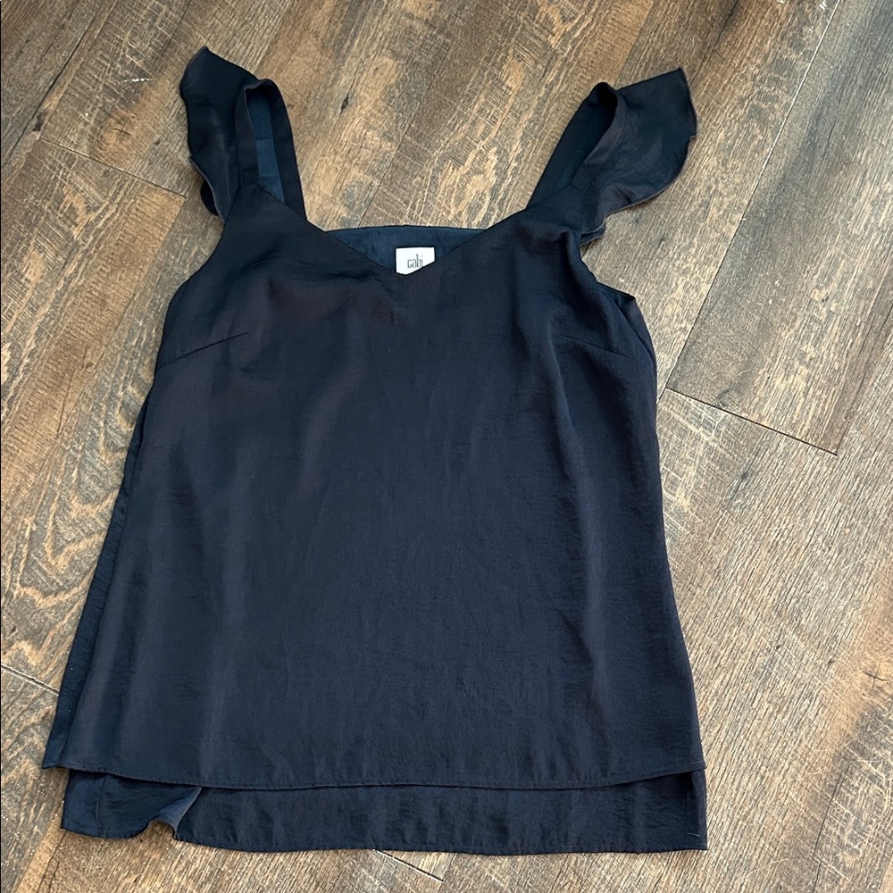 Cabi Women’s Shirt. #5728 Size small Navy Blue